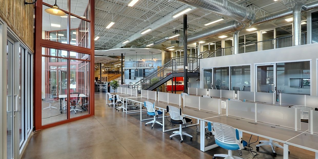 Open view layout of the Grid Event Space at Overland Park, Kansas
