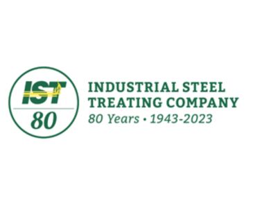 Logo of Industrial Steel Treating Company celebrating 80 years.
