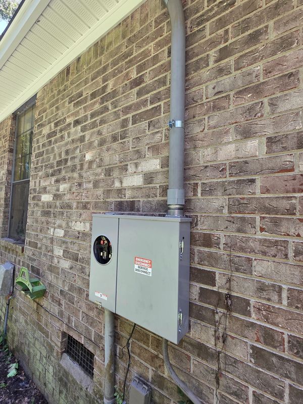 Recent service upgrade from 150 amp to 200 amp meter/combo 