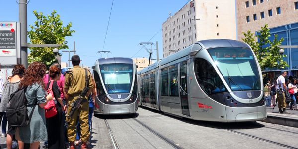 Light trains in Jerusalem