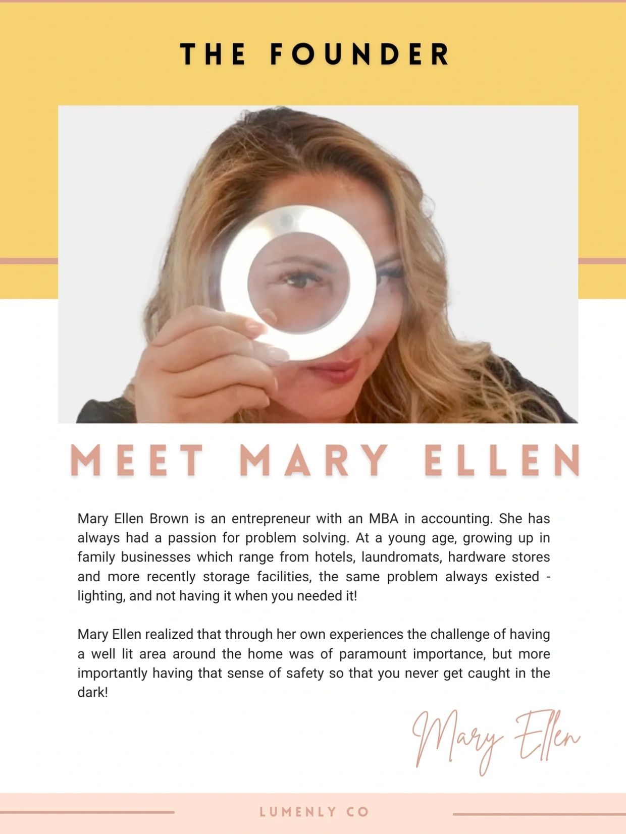 Meet Mary Ellen, an entrepreneur passionate about problem solving.