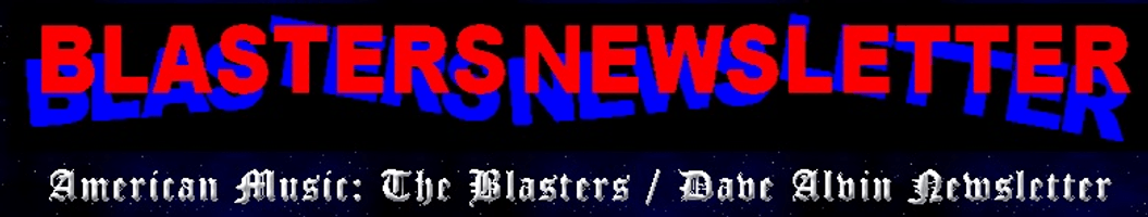 Blasters Newsletter