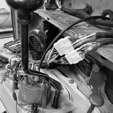 Land Rover Series 2a bespoke wiring loom for Katy Against Cancer