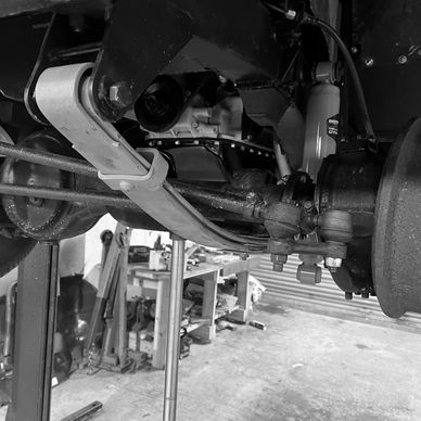 Land Rover Series 2a suspension upgrade. Katy Against Cancer
