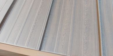 wood grain metal roof