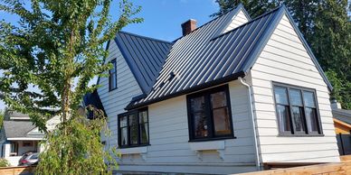 house with metal roof