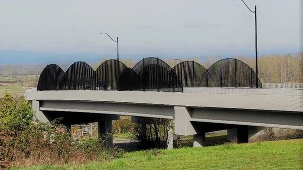 Downtown Ridgefield Bridge to the port. 