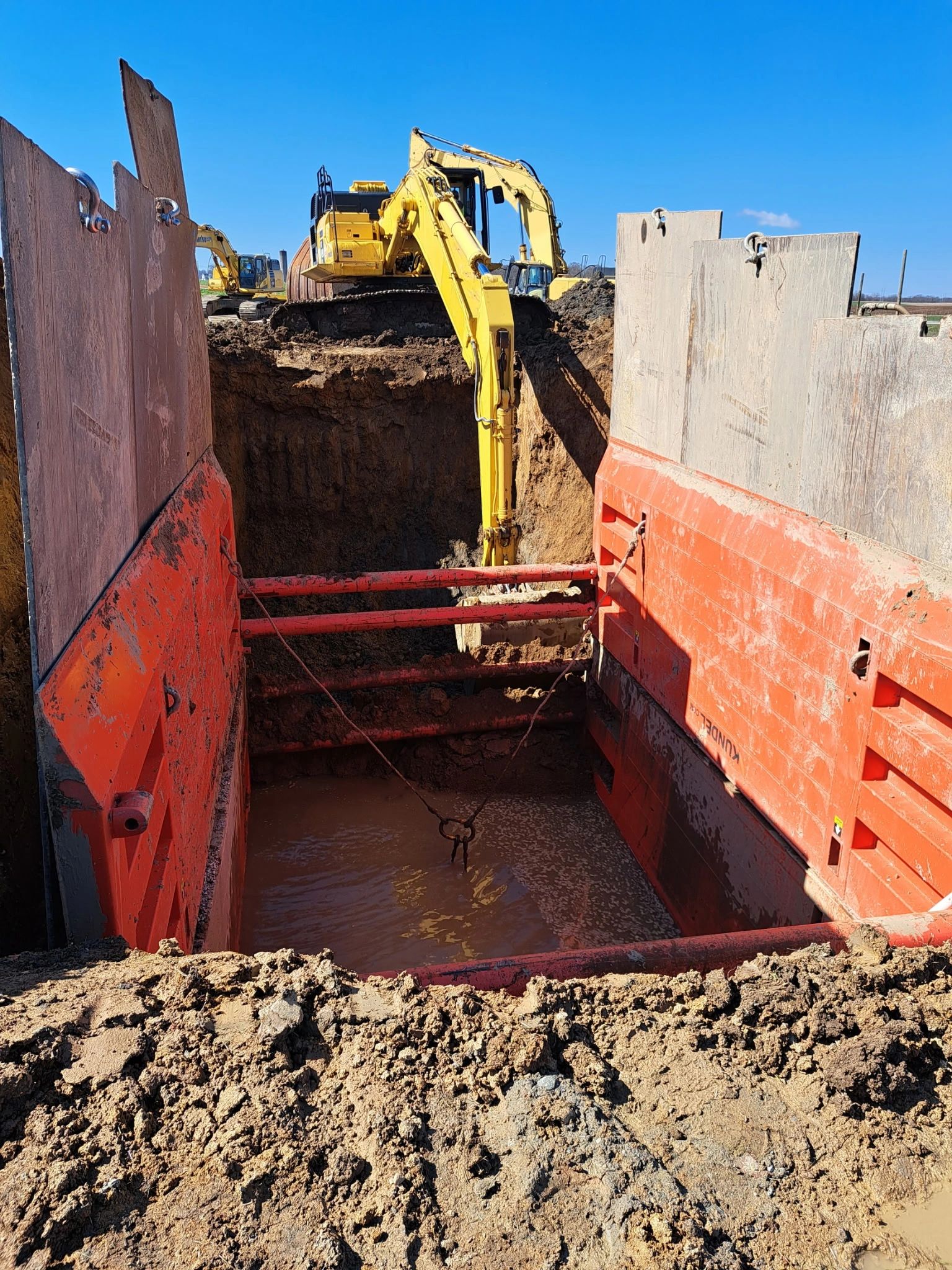 W.M. Davis Iemployees performing underground utility excavation and construction in Ohio