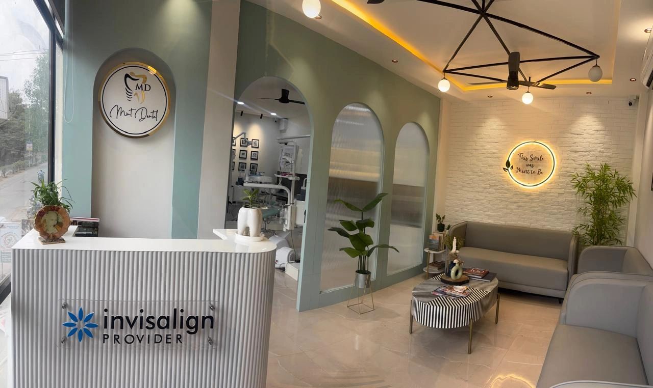 state of  the art dental clinic offering specialities like root canal treatment , braces ,aligners.