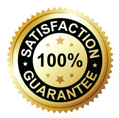 Satisfaction 100% guarantee.