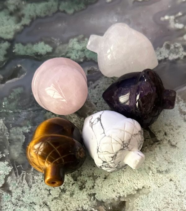 The Greatest of Oak Trees was once a Little Nut that held its ground .. available in Tigers Eye, Ros