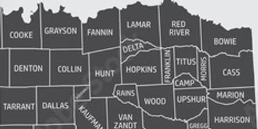 We service a wide geographic area in a 60-mile radius from Hunt County.