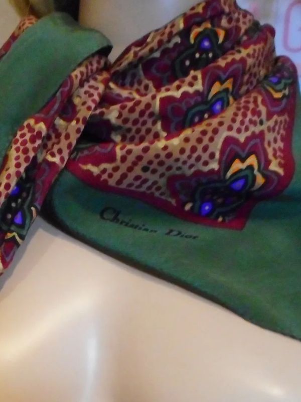 christian dior scarf fine designer accessory gift scarf important frence designer patterns