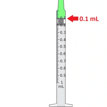 0.1 mL syringe