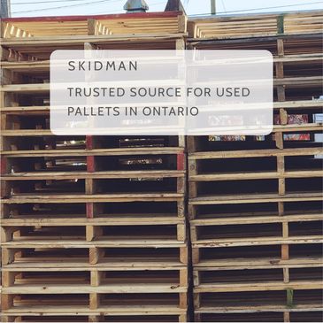 Skids and wooden pallets for sale by Skidman,Contavt us on Facebook for more information on how to g