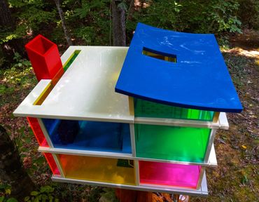 RetroMemento Kaleidoscope House DEI Dollhouse Bozart Toys MoMa Museum Exhibit Wheelwright Simmons 