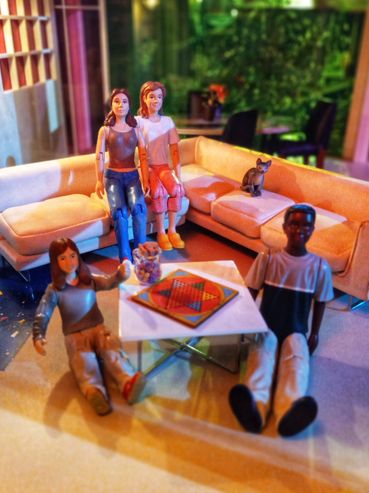 RetroMemento Kaleidoscope House DEI Dollhouse Bozart Toys MoMa Museum Exhibit Wheelwright Simmons 