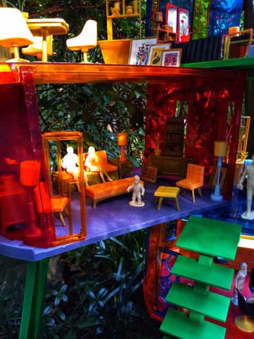 RetroMemento Dollhouse Wonderments Museum Miniature Imagination MARX 1969 Moder Atomic Kaleidoscope 