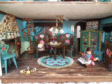 Miniature Bavaria Alpine Spanish Tile RetroMemento Dora Kuhn Dollhouse Greenleaf Kit Ari Tudor Dolls