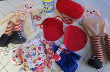 Raggedy Ann Andy RetroMemento Restoration Dress Me Dollhouse Doll Wonderments Museum Miniature