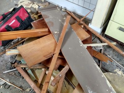 Demolition and junk removal services.