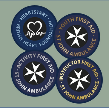 heartstart first aid british heart foundation st john ambulance badges qualifications