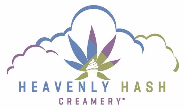 Ice cream and cannabis plant Heavenly Hash Creamery logo