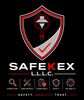 SafeKex LLC logo with tech icons and tagline.