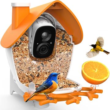 With the bird feeder camera, you can watch birds in real-time from anywhere. Our advanced 150° wide-