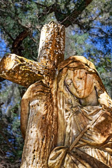 Cemetery Angel Statuary   Amelia Island,  FL