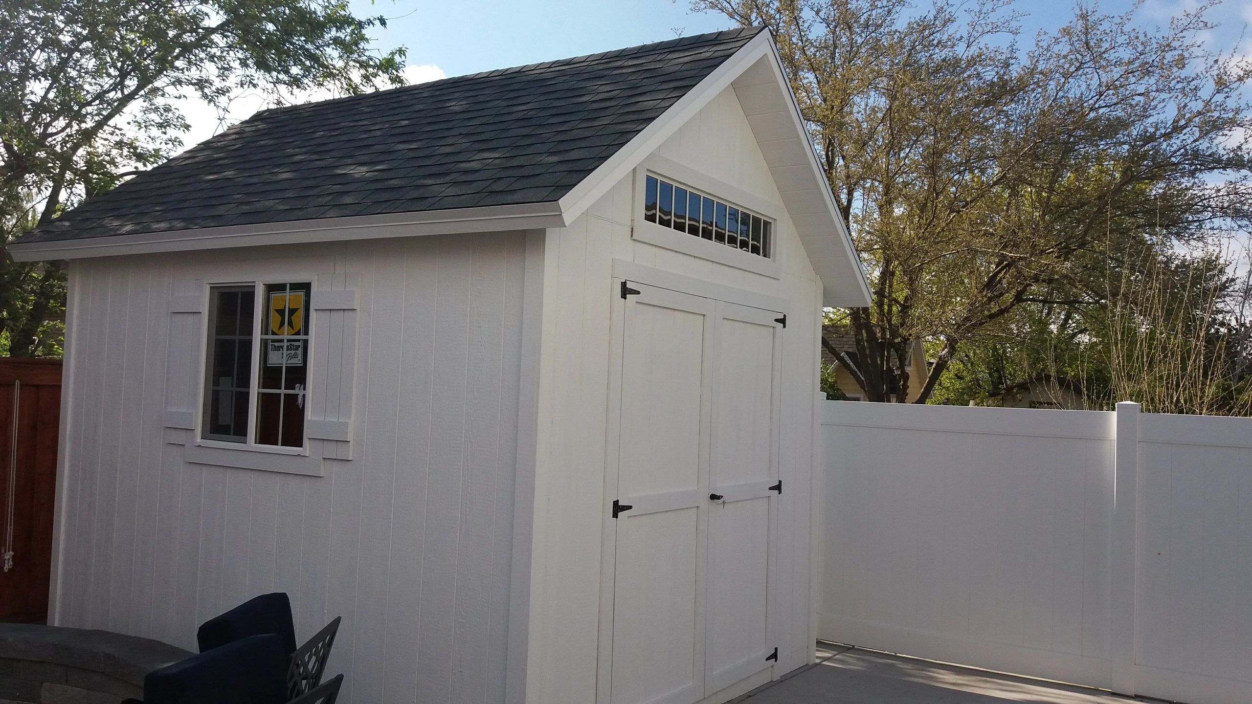 Garden shed in Orem, Utah 10' x 12' x 12' . Shed Builders