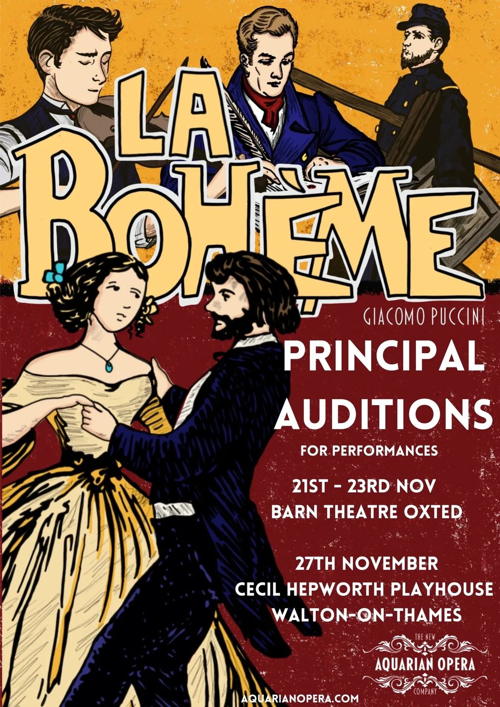 Principal Auditions for Puccini's La bohème