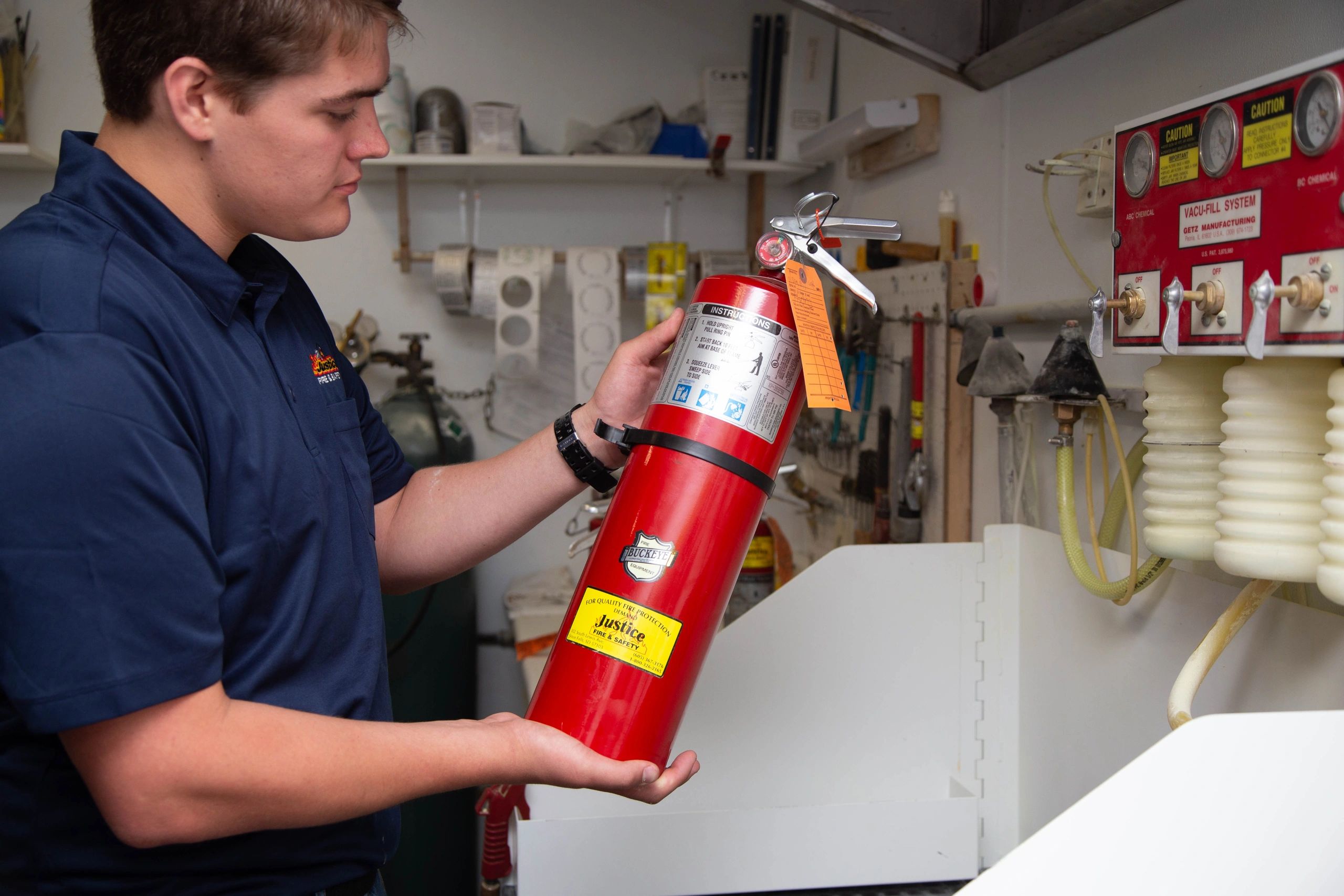 Do Two 20B Sioux Falls Fire Extinguishers Meets 40B Requirement?