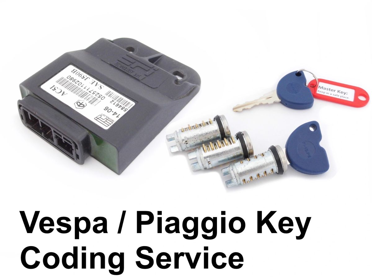 Replacement for Lost keys for Vespa, Piaggio, Gilera Scooters