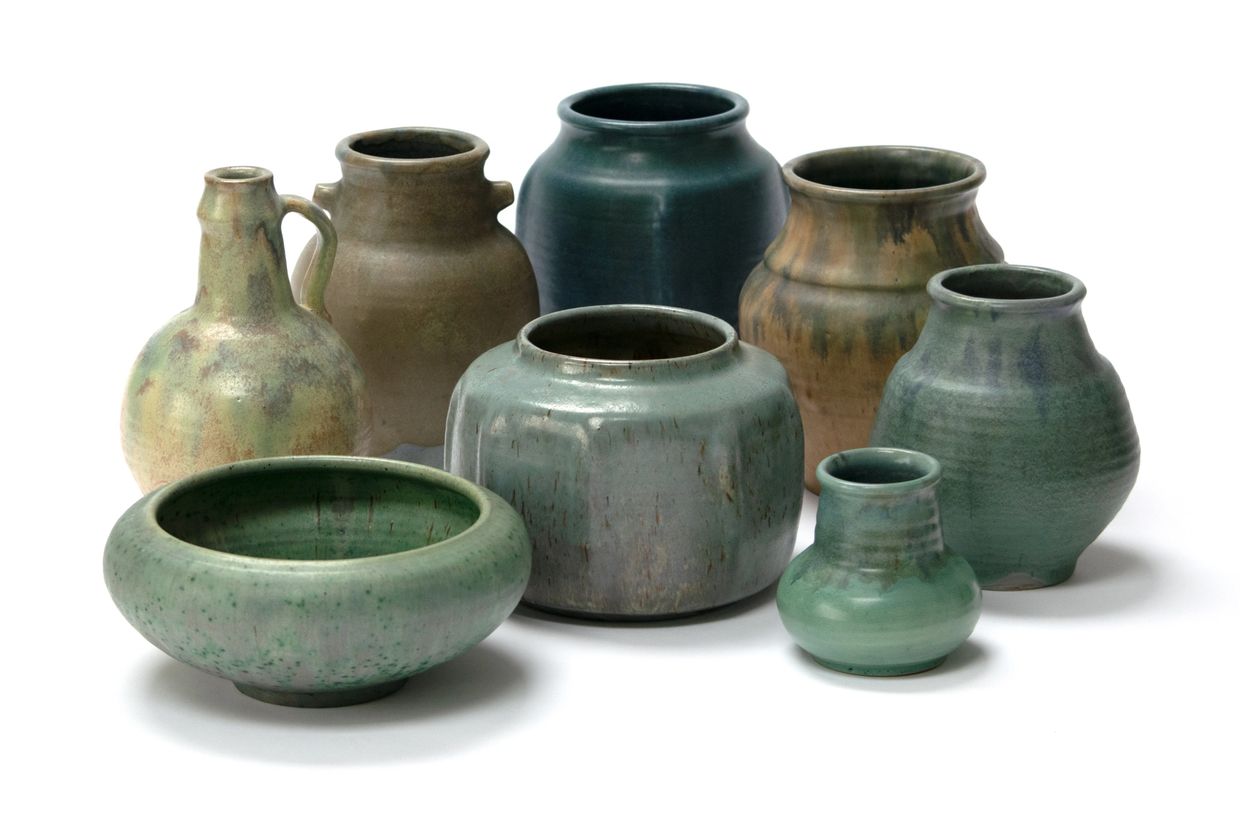 A group of Upchurch Pottery
