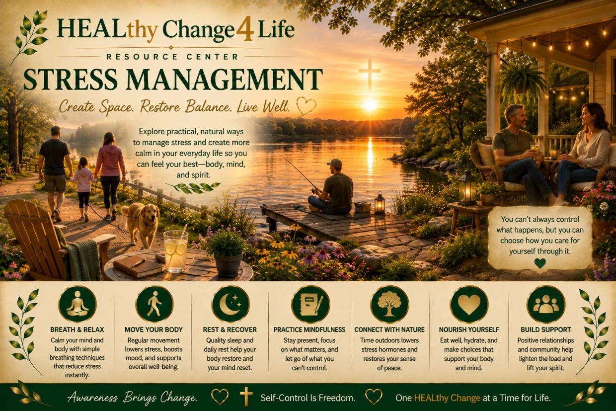Stress management tips for a balanced life.