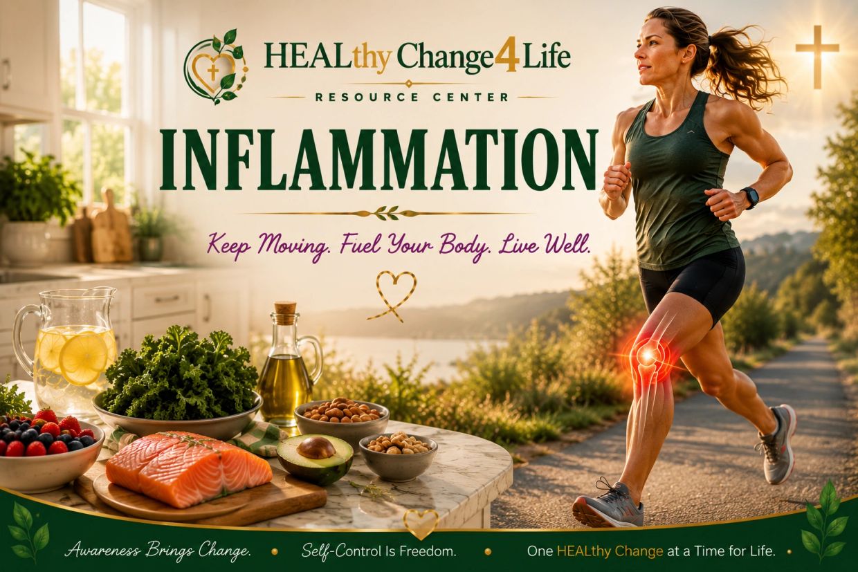 Healthy lifestyle for inflammation control.