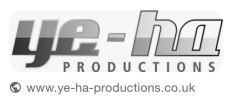 Logo of Ye-Ha Productions with website URL.