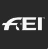 FEI logo with a stylized horse head on a purple background.