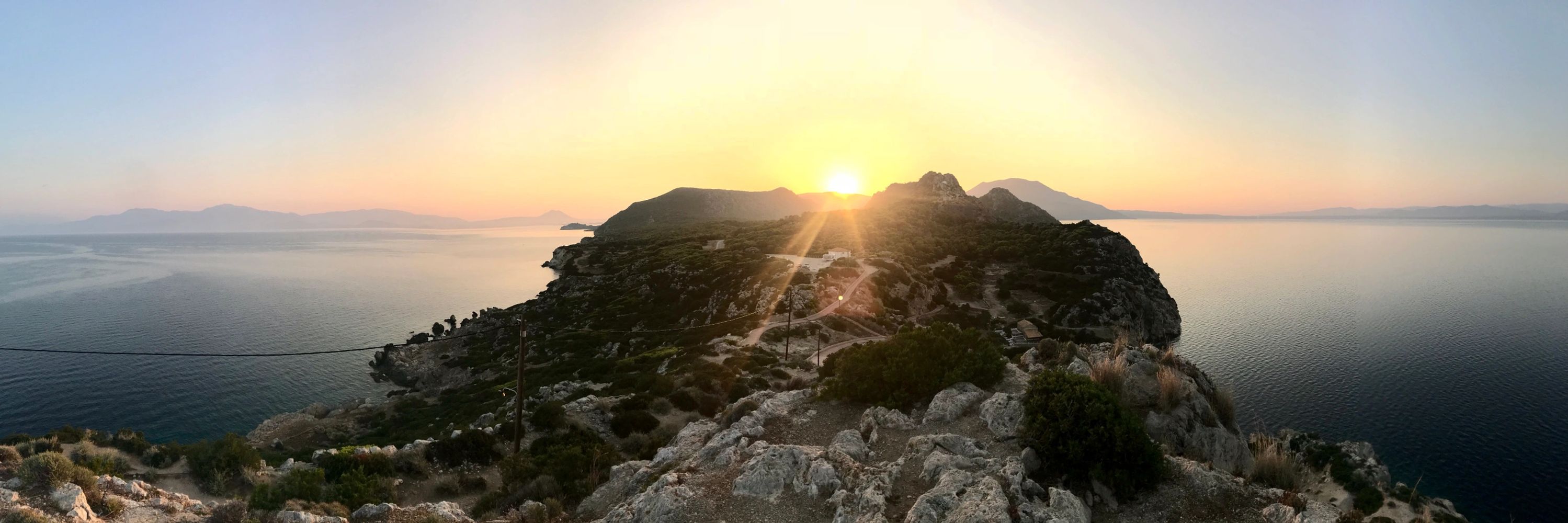 Sunrise Overlooking The Corinthian Gulf and The Aegean