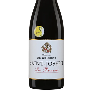 Bottle of Domaine De Boisseyt Saint-Joseph Les Rivoire wine.