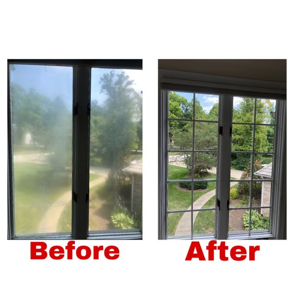 Glass replacement of a foggy window