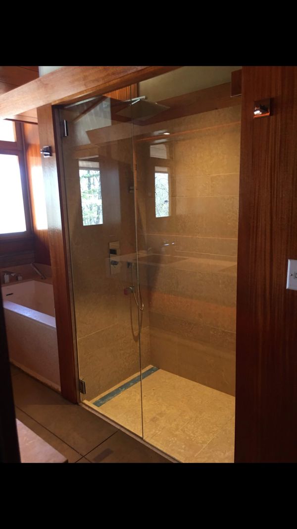 New shower door