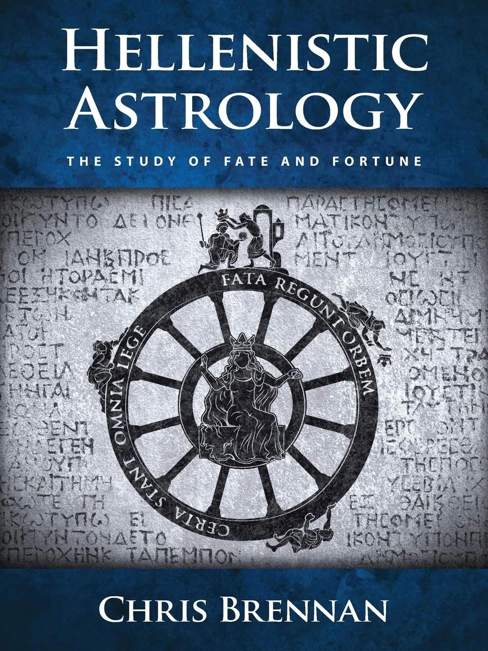 Book cover titled 'Hellenistic Astrology' by Chris Brennan.