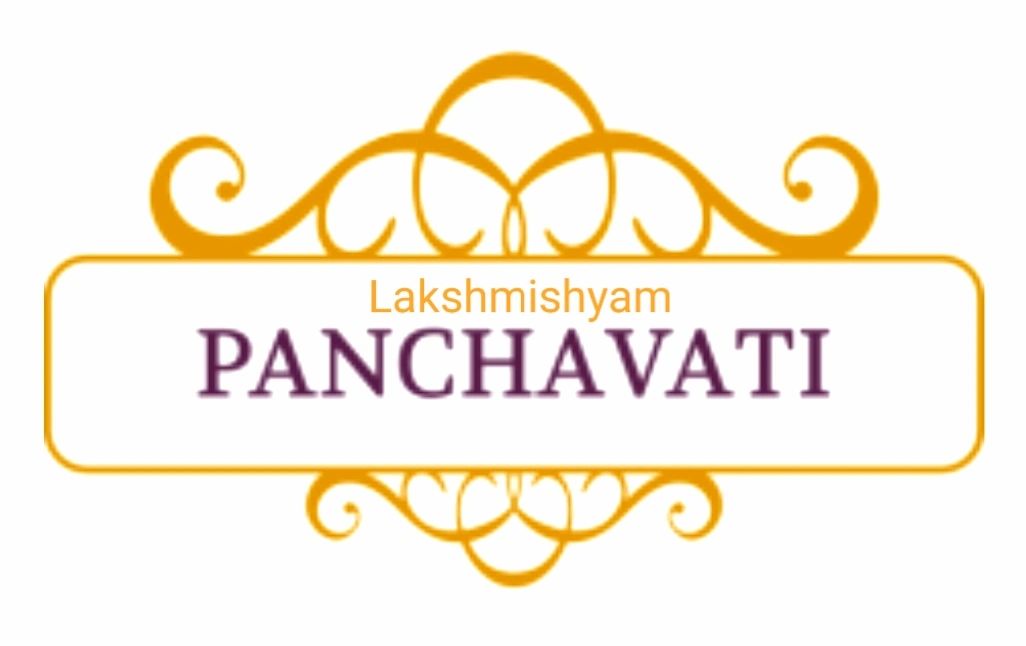Logo with text 'Lakshmishyam Panchavati' in decorative frame.