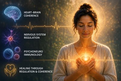 Holistic healing through heart-brain coherence and nervous system regulation for mind, body, spirit.
