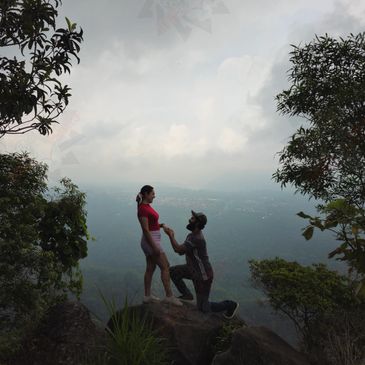 Pedida de mano en mirador pico del loro