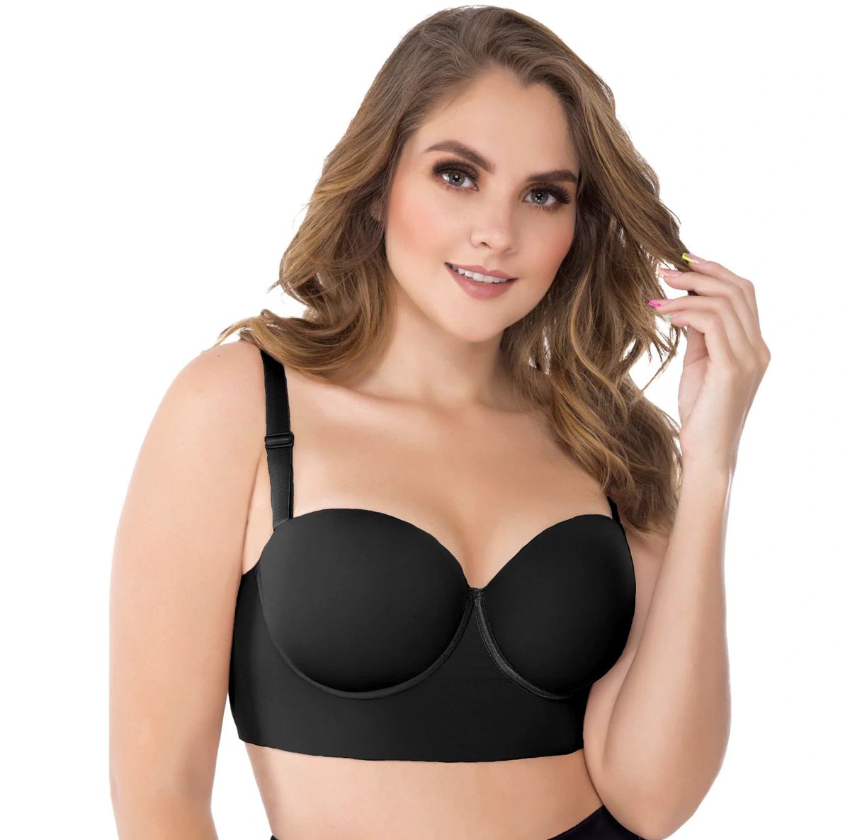 UPLADY 8034 FIRM CONTROL STRAPLESS BRA FOR WOMEN (Size: 36C/L