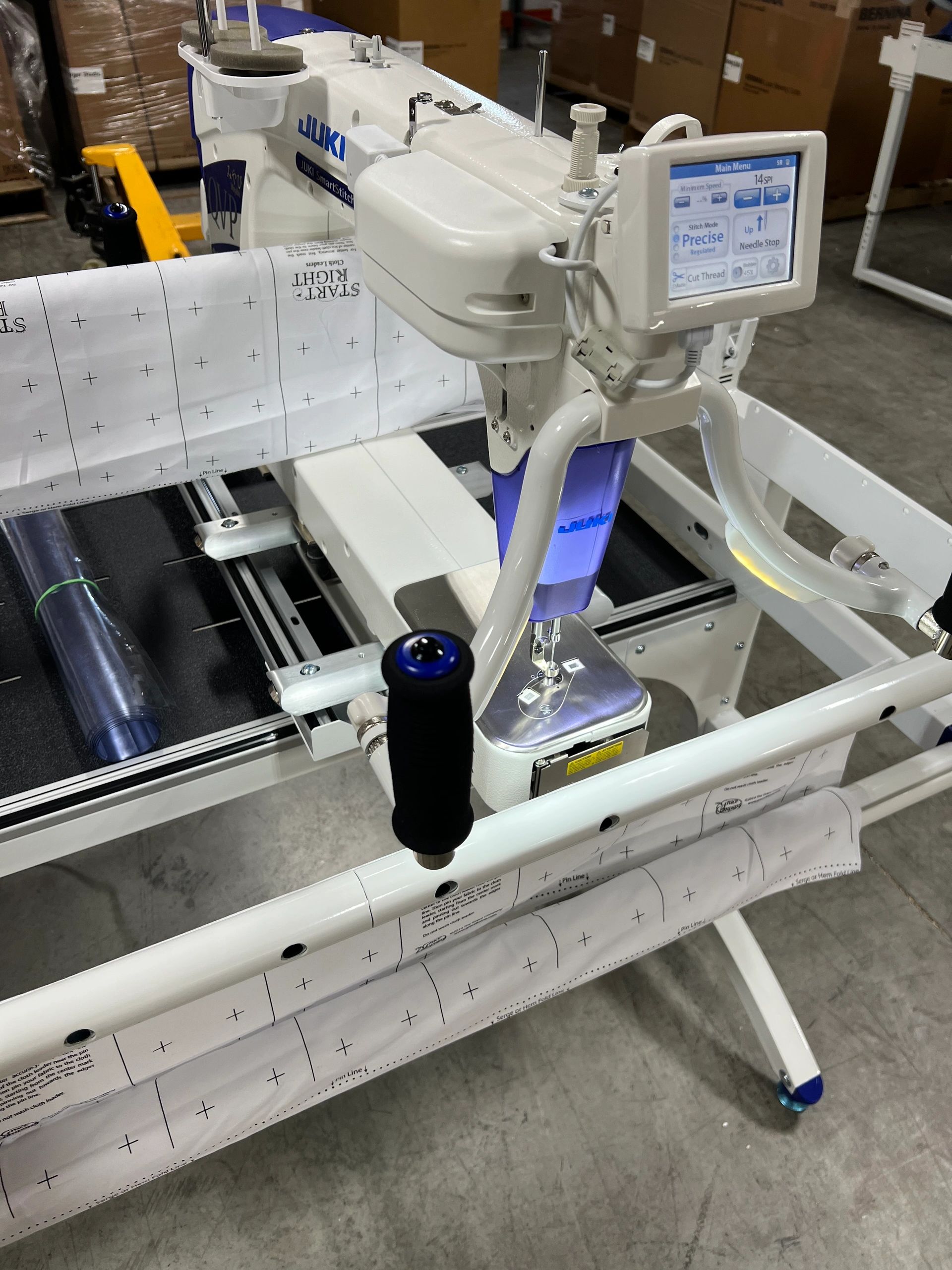 Juki Miyabi J350QVP Longarm Quilting Machine + 5 FT Frame