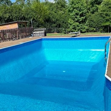 Professional vinyl liner replacement in Anderson & Pendleton, SC by Carolina Pool Builders SC. New l